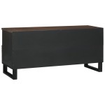 vidaXL Dulap TV 100x33.5x46 cm din lemn masiv și prelucrat