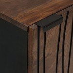 vidaXL Sideboard 40 x 33.5 x 75 cm - Fabricat din lemn masiv de mango.