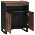 vidaXL Bufet 60 x 33.5 x 75 cm din lemn masiv și lemn prelucrat vidaXL Bufet 60 x 33.5 x 75 cm din lemn masiv și lemn prelucrat