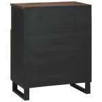 vidaXL Bufet 60 x 33.5 x 75 cm din lemn masiv și lemn prelucrat vidaXL Bufet 60 x 33.5 x 75 cm din lemn masiv și lemn prelucrat