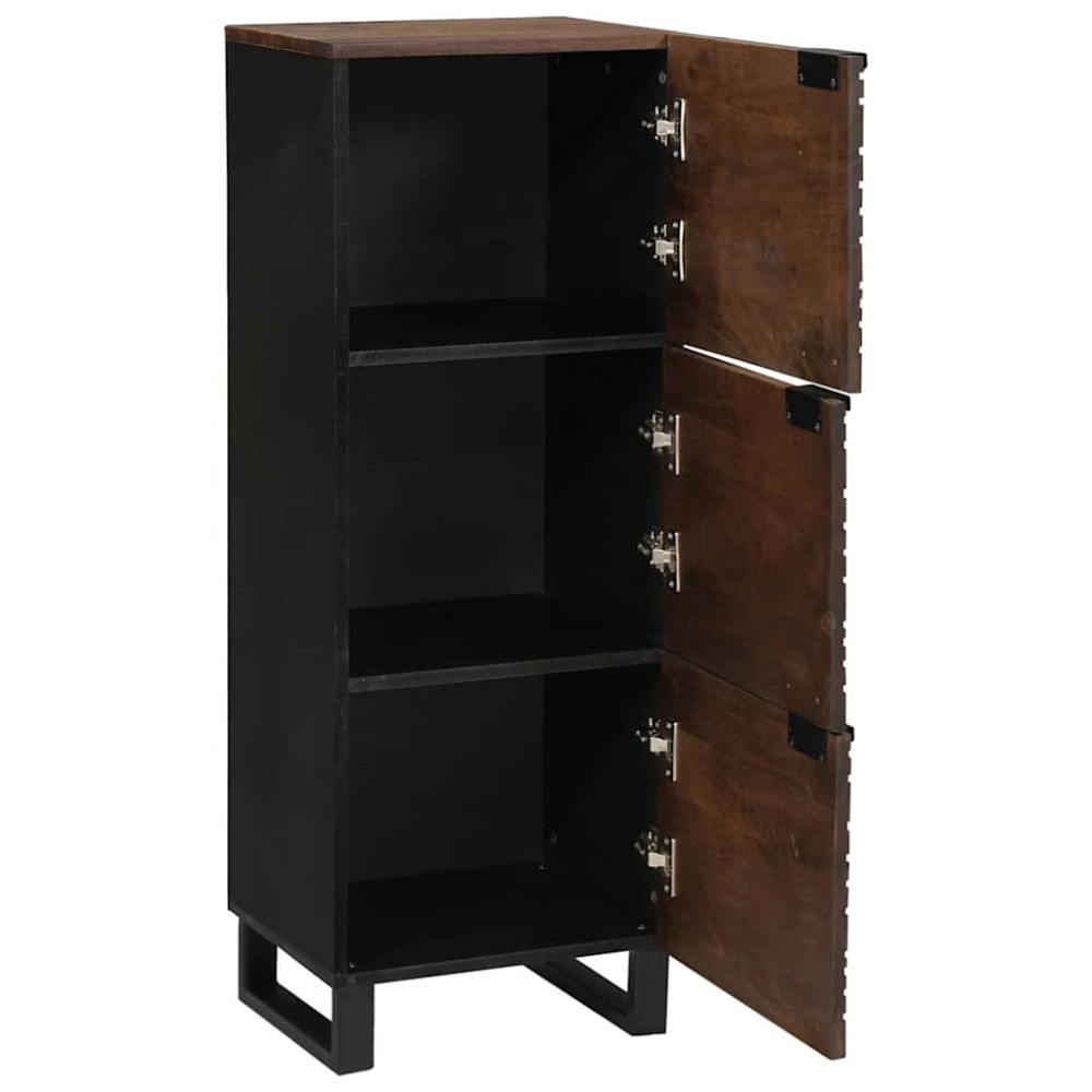 vidaXL Highboard din lemn de nuc cu raft Altele cu depozitare cu ușă Maro 40 x 33.5 x 110 cm