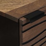 vidaXL Highboard din lemn de nuc cu raft Altele cu depozitare cu ușă Maro 40 x 33.5 x 110 cm