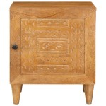 vidaXL Dulap de noapte Maro deschis 40 x 33 x 46 cm