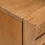 vidaXL Dulap de noapte cu sertar cu ușă Maro deschis 50 x 33 x 60 cm