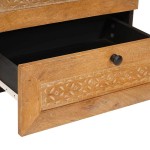 vidaXL Dulap de noapte cu sertar cu raft Maro deschis 50 x 33 x 62 cm