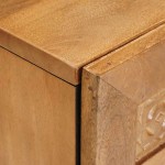 vidaXL Dulap de noapte cu sertar cu ușă Maro deschis 50 x 33 x 60 cm