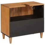 vidaXL Dulap de Baie Pe perete cu ușă Maro deschis 62 x 33 x 58 cm