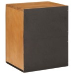 vidaXL Dulap de Baie cu ușă Maro deschis 38 x 33 x 48 cm Lemn compozit