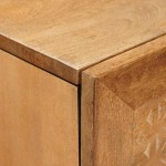 vidaXL Bufet cu raft Maro deschis 40 x 33 x 110 cm Lemn masiv de mango