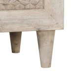 vidaXL Bufet cu sertar Alb 60 x 33 x 75 cm Lemn masiv de mango