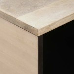 vidaXL Masă de cafea cu raft Bej 80 x 50 x 40 cm Lemn masiv de acacia