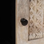 vidaXL Masă de cafea cu raft Bej 100 x 54 x 40 cm Lemn masiv de acacia