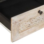 vidaXL Unități TV cu sertar cu raft Alb 105 x 33 x 46 cm Lemn compozit