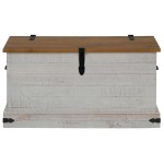 vidaXL Cufă de depozitare HALDEN alb 91x48x47 cm lemn masiv de pin vidaXL Cufă de depozitare HALDEN alb 91x48x47 cm lemn masiv de pin