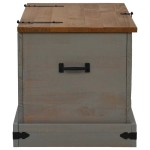 vidaXL Cufă de depozitare HALDEN gri 91x48x47 cm lemn masiv de pin vidaXL Cufă de depozitare HALDEN gri 91x48x47 cm lemn masiv de pin