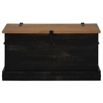 vidaXL Cufă de depozitare HALDEN Negru 91x48x47 cm Lemn masiv de pin vidaXL Cufă de depozitare HALDEN Negru 91x48x47 cm Lemn masiv de pin