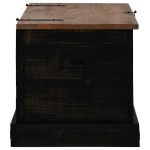 vidaXL Cufă de depozitare HALDEN Negru 91x48x47 cm Lemn masiv de pin vidaXL Cufă de depozitare HALDEN Negru 91x48x47 cm Lemn masiv de pin