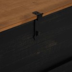 vidaXL Cufă de depozitare HALDEN Negru 91x48x47 cm Lemn masiv de pin vidaXL Cufă de depozitare HALDEN Negru 91x48x47 cm Lemn masiv de pin