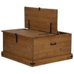 vidaXL Cufă de depozitare HALDEN 91x91x47 cm din lemn masiv de pin vidaXL Cufă de depozitare HALDEN 91x91x47 cm din lemn masiv de pin