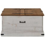 vidaXL Cufă de depozitare HALDEN alb 91x91x47 cm lemn masiv de pin vidaXL Cufă de depozitare HALDEN alb 91x91x47 cm lemn masiv de pin