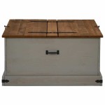 vidaXL Cufă de depozitare HALDEN gri 91x91x47 cm lemn masiv de pin vidaXL Cufă de depozitare HALDEN gri 91x91x47 cm lemn masiv de pin
