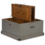vidaXL Cufă de depozitare HALDEN gri 91x91x47 cm lemn masiv de pin vidaXL Cufă de depozitare HALDEN gri 91x91x47 cm lemn masiv de pin