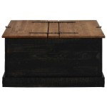 vidaXL Cufă de depozitare HALDEN Negru 91x91x47 cm Lemn masiv de pin vidaXL Cufă de depozitare HALDEN Negru 91x91x47 cm Lemn masiv de pin