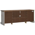 vidaXL Dulap TV HALDEN 2 uși glisante alb 150x40x60 cm lemn masiv