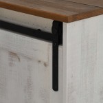 vidaXL Dulap TV HALDEN 2 uși glisante alb 150x40x60 cm lemn masiv