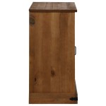 vidaXL Bufetă HALDEN cu uşă glisantă 80x40x80 cm lemn masiv