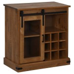 vidaXL Bufetă HALDEN cu uşă glisantă 80x40x80 cm lemn masiv vidaXL Bufetă HALDEN cu uşă glisantă 80x40x80 cm lemn masiv