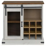 vidaXL Bufetă HALDEN cu uşă glisantă alb 80x40x80 cm lemn masiv