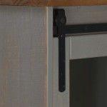 vidaXL Comodă HALDEN cu uşă glisantă gri 80x40x80 cm lemn masiv vidaXL Comodă HALDEN cu uşă glisantă gri 80x40x80 cm lemn masiv