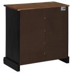 vidaXL Bufetă HALDEN cu uşă glisantă neagră 80x40x80 cm lemn masiv