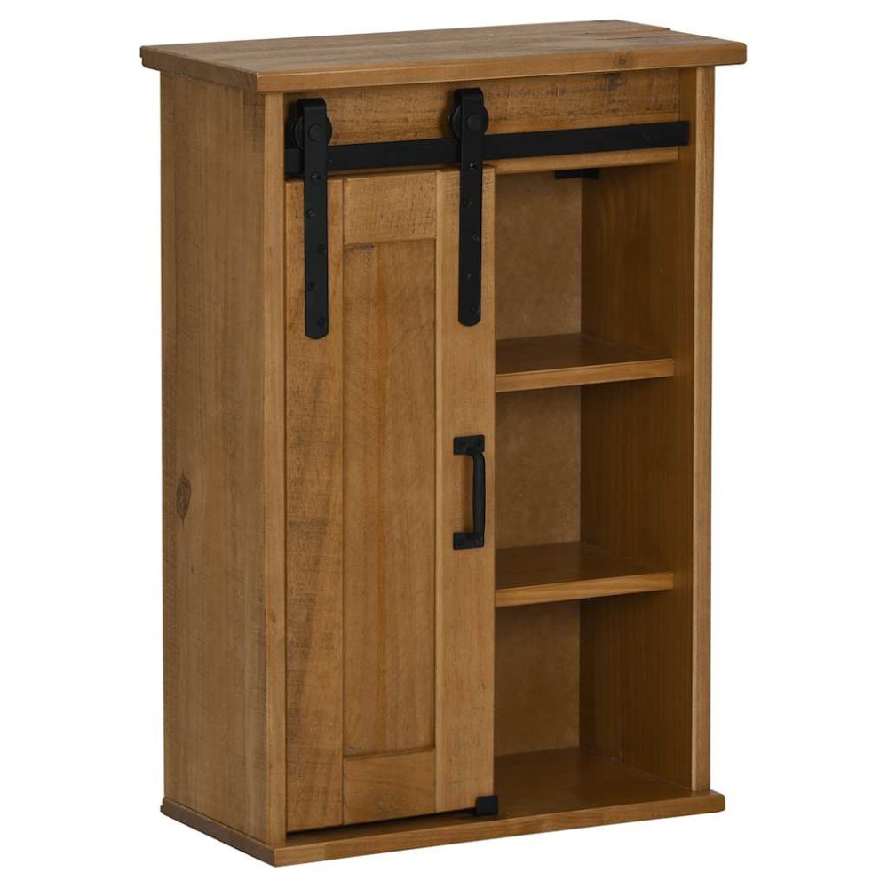 vidaXL Dulap suspendat HALDEN cu ușă glisantă 49x22,5x70 cm pin