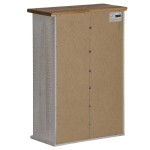 vidaXL Dulap suspendat HALDEN cu ușă glisantă alb 49x22,5x70 cm pin