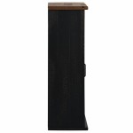 vidaXL Dulap suspendat HALDEN 2 uși glisante negru 75x22,5x70 cm pin vidaXL Dulap suspendat HALDEN 2 uși glisante negru 75x22,5x70 cm pin