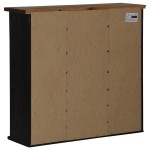 vidaXL Dulap suspendat HALDEN 2 uși glisante negru 75x22,5x70 cm pin vidaXL Dulap suspendat HALDEN 2 uși glisante negru 75x22,5x70 cm pin