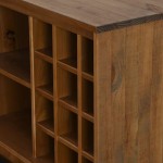 vidaXL Dulap de vinuri HALDEN cu rafturi pentru vin ușă glisantă pin vidaXL Dulap de vinuri HALDEN cu rafturi pentru vin ușă glisantă pin