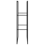 vidaXL Rastel pentru lemne de foc, negru, 55x30x116 cm oțel