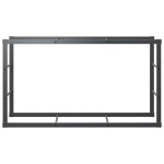 vidaXL Rastel pentru lemne de foc, negru,110x30x61 cm, oțel vidaXL Rastel pentru lemne de foc, negru,110x30x61 cm, oțel