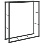 vidaXL Rastel pentru lemne de foc, negru, 110x30x116 cm, oțel vidaXL Rastel pentru lemne de foc, negru, 110x30x116 cm, oțel