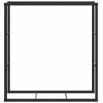 vidaXL Rastel pentru lemne de foc, negru, 110x30x116 cm, oțel vidaXL Rastel pentru lemne de foc, negru, 110x30x116 cm, oțel