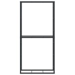 vidaXL Rastel pentru lemne de foc, negru, 100x30x209 cm, oțel
