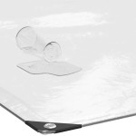 vidaXL Prelata transparenta cu ochiuri 2x4 m polietilena vidaXL Prelata transparenta cu ochiuri 2x4 m polietilena