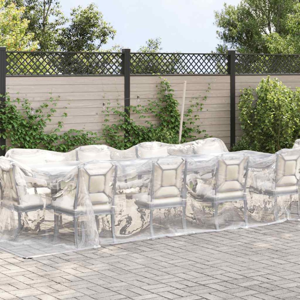 vidaXL Prelata transparenta cu ochiuri 3x10 m polietilena