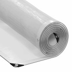 vidaXL Prelata transparenta cu ochiuri 4x8 m polietilena