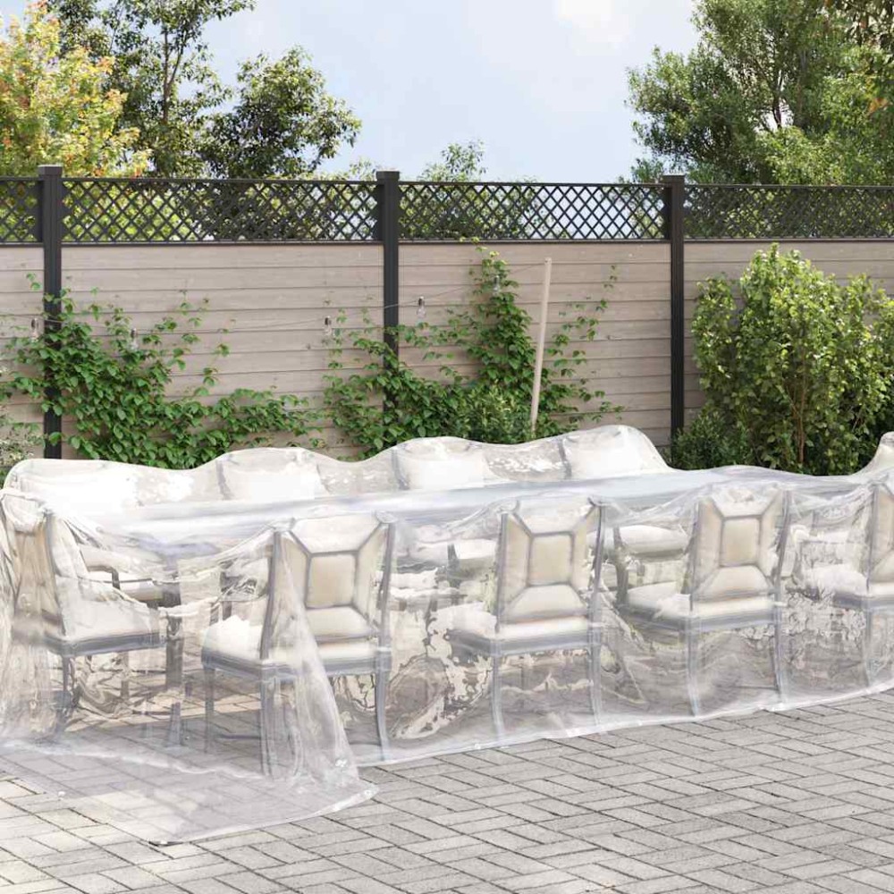 vidaXL Prelata transparenta cu ochiuri 4x12 m polietilena