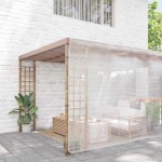 vidaXL Prelata transparenta cu ochiuri 8x8 m polietilena