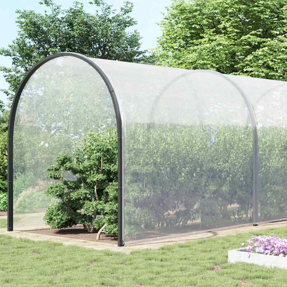 vidaXL Prelata transparenta cu ochiuri 10x12 m polietilena